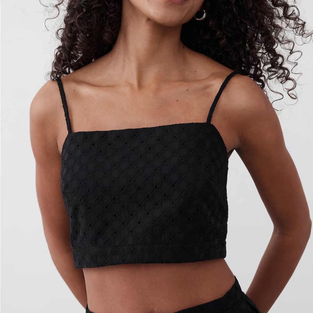 Banana Republic Factory Black Crop Top